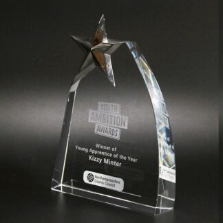 25mm Glass Star Award MC10/5