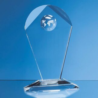 Arch-Shape Globe Glass Award CG5043