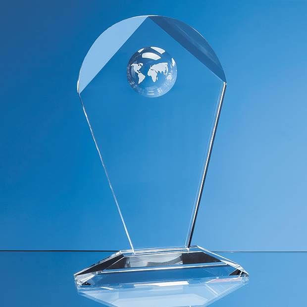 ArchShape Globe Glass Award CG5043 Fen Regis Trophies