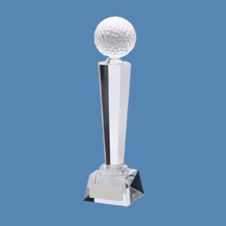 Interceptor Glass Golf Ball Trophy CR17116