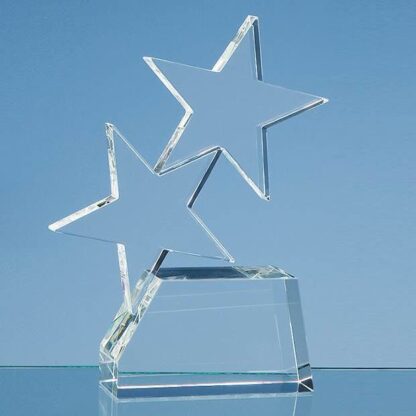 Double Rising Star Glass Award CG2073