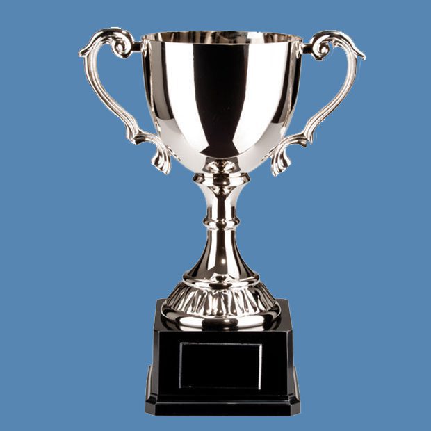 Prestigious Nickel-Plated Canterbury Presentation Cup FREE ENGRAVING 8 Sizes 