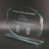 Oval Frame Jade Glass Award ROA09 - Image 2