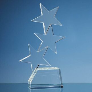 Triple Rising Star Glass Award CG2074