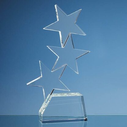 Triple Rising Star Glass Award CG2074