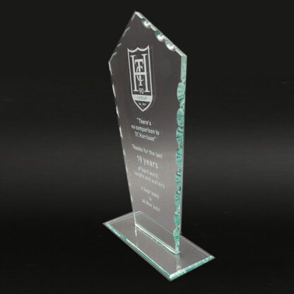 Cut Arrow Glass Award