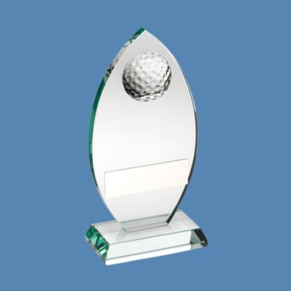 Jade Glass Plaque with Half Golf Ball JR2-TD442