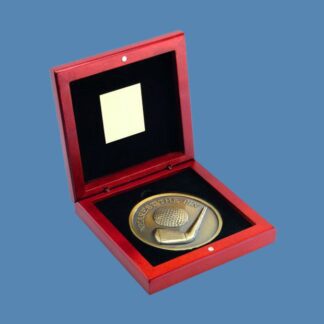 Golf Nearest the Pin Medal with Wooden Box JR2-TY33B