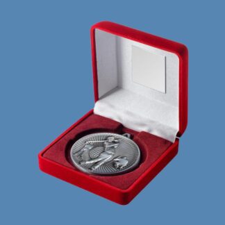 Antique Silver Golf Medal with Red Velvet Box JR2-TY55B
