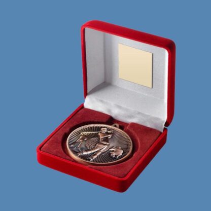 Antique Bronze Golf Medal with Red Velvet Box JR2-TY55C