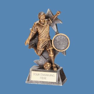 Gold Male Figure Football Resin Trophy BF10/2