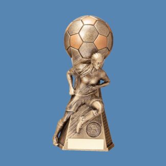 Female Figure Football Resin Trophy BF4/4