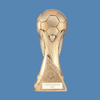 Gold Football World Resin Trophy BF7/1