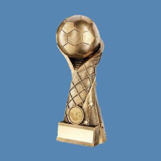 Football Resin Trophy with Goal Net Effect BF9/1