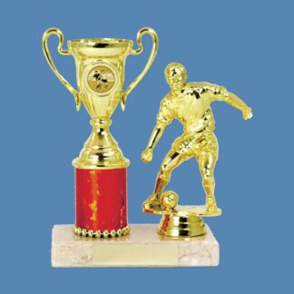 Gold Football Figure and Trophy Cup BF17/1