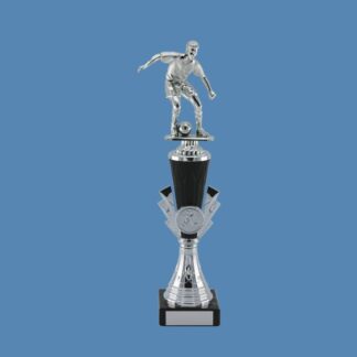 Silver Football Figure Trophy BF17/3