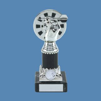 Silver Dart and Dartboard Trophy BD6/3