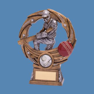Cricket Batsman and Ball Trophy BK3/4