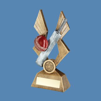 Cricket Bat and Ball Trophy BK3/8