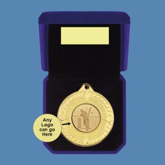 Cricket Medal in Velvet Box BA5/5