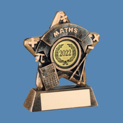 Mini Star Maths Resin Trophy JR44-RF406