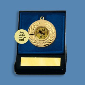 Football Medal in Display Box BA5/10