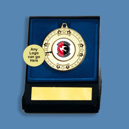 Football Medal in Display Box BA5/11