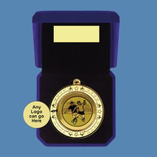 Football Medal in Velvet Box BA5/2