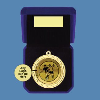 Football Medal in Velvet Box BA5/3