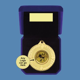 Football Medal in Velvet Box BA5/5