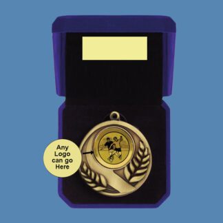 Football Medal in Velvet Box BA5/6