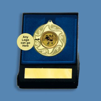 Football Medal in Display Box BA5/9
