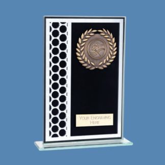 Titanium Trimmed Glass Plaque Award CA8/4