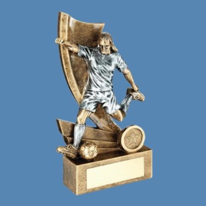 Female Figure Football Resin Trophy CF9/3