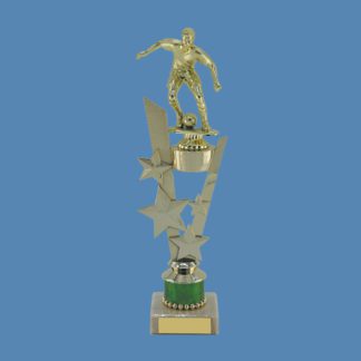 Gold Football Figure and Stars Trophy CF15/6