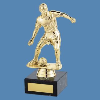 Dominion Gold Male Footballer Figure Trophy TR19579