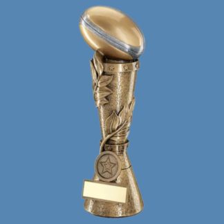 Rugby Ball Column Resin Trophy CR2/3