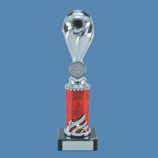 Silver and Red Football Trophy DF16/2