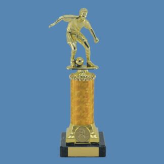 Bronze Footballer Column Trophy DF17/4
