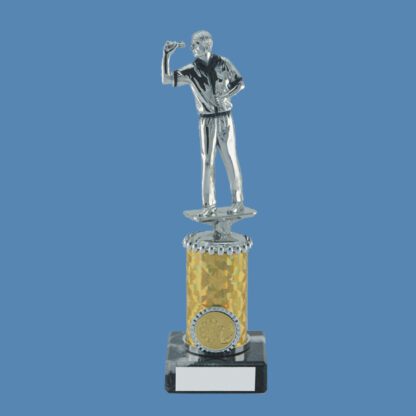 Silver Male Darts Trophy DD9/1
