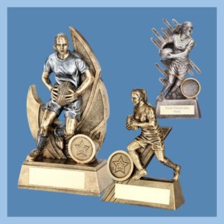 Female Rugby Player Trophies