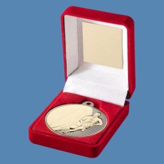 Rugby Medal in Red Velvet Box JR4-TY105A