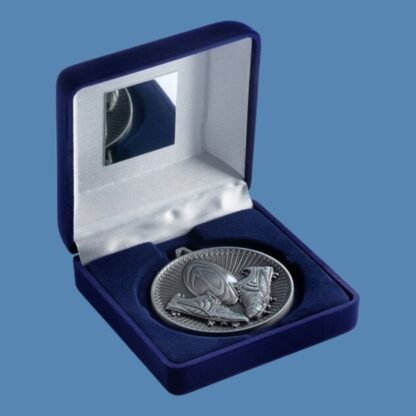 Antique Rugby Medal in Blue Velvet Box JR4-TY50B