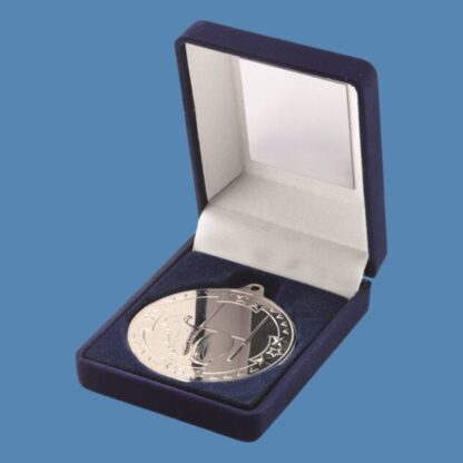 Rugby Medal in Blue Velvet Box JR4-TY27B