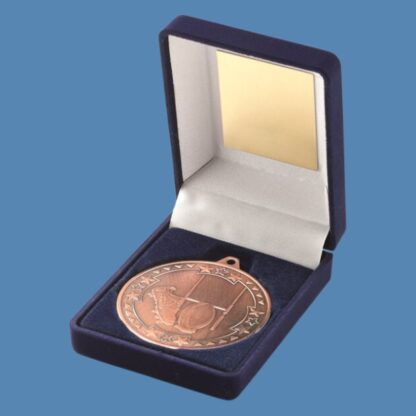 Rugby Medal in Blue Velvet Box JR4-TY27C