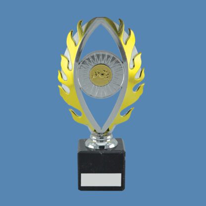 Gold Flame Trophy on Marble Base DA33/1