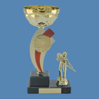 Pool Player Figure and Gold Trophy Cup DD13/3