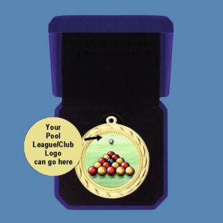 Pool Medal in Velvet Box DA5/3