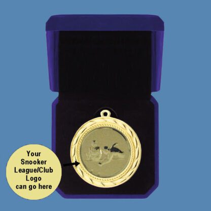 Snooker Medal in Velvet Box DA5/3