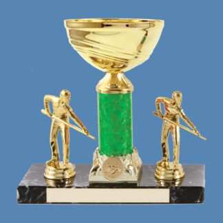 Double Gold Snooker Figure and Cup DD15/2